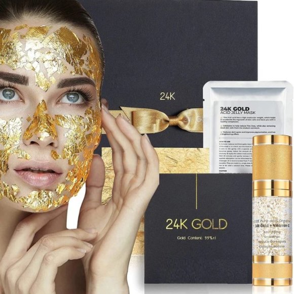 24K PURE GOLD LUXURY FACE MASK TREATMENT - Picture 1 of 7